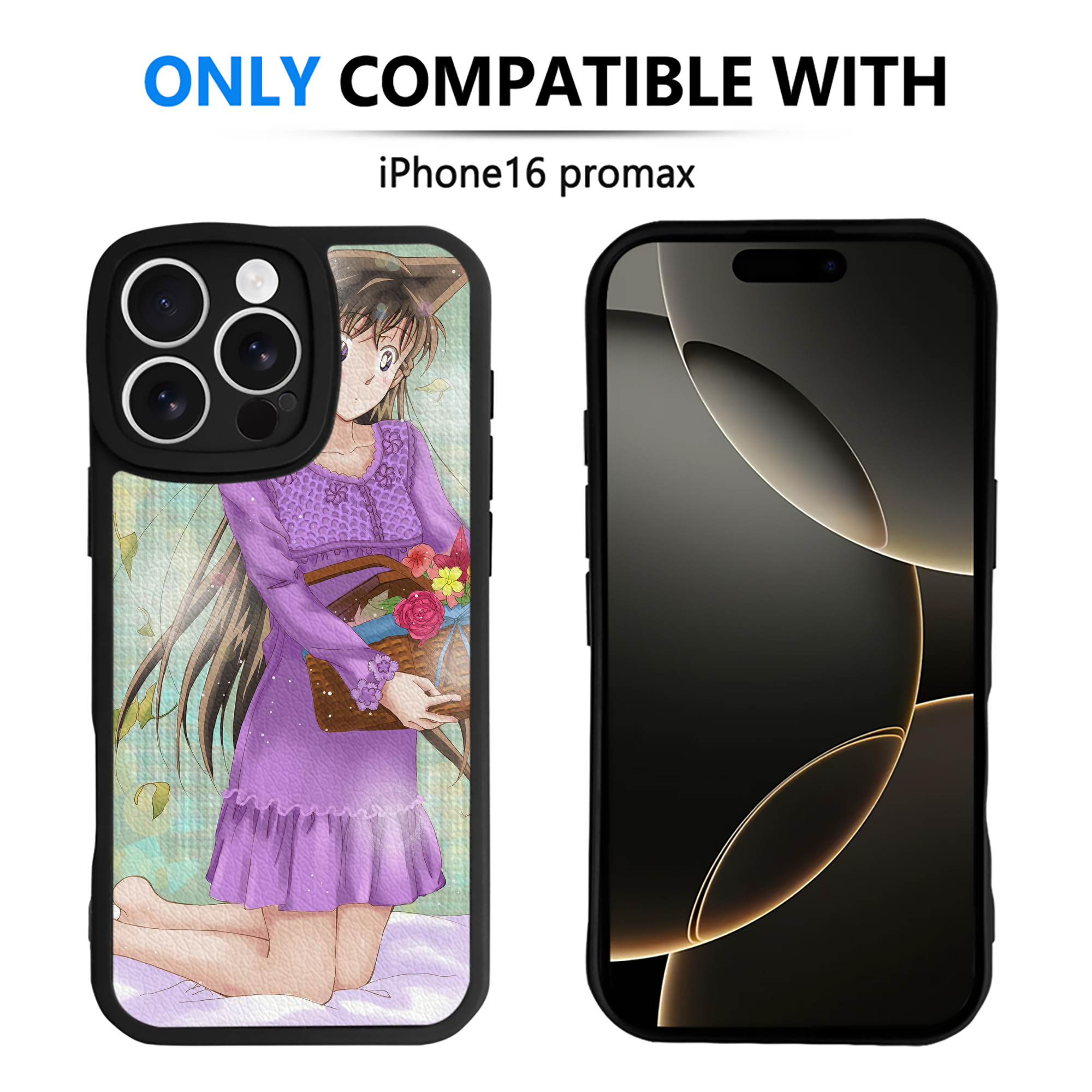 （画像用） 名探偵コナン Detective Conan 【iPhone 16シリーズ対応】シリコンスマホケース（レザー調） 材質：シリコン